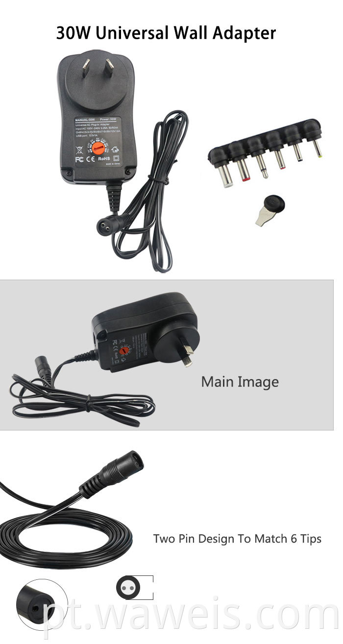 30w universal adapter